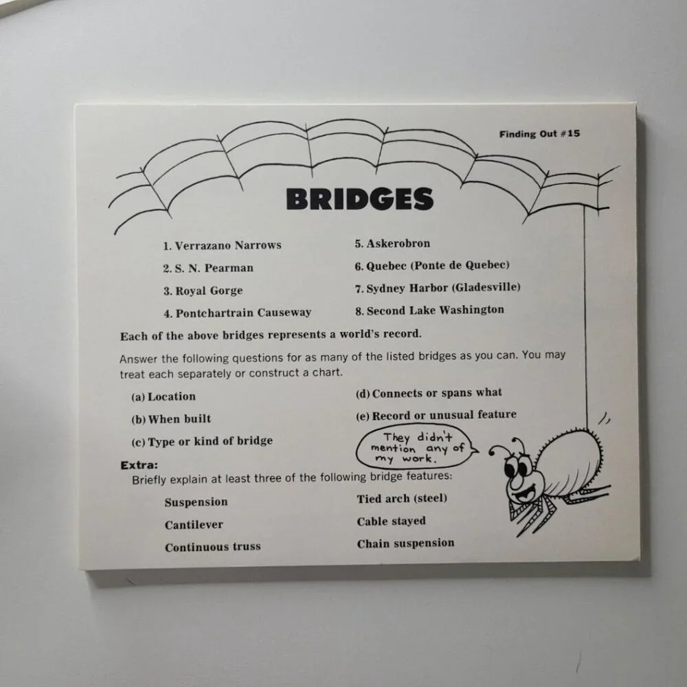 1975 Finding Out Activity Cards Teacher Curriculum Hollis‎ Griffin Education Fun